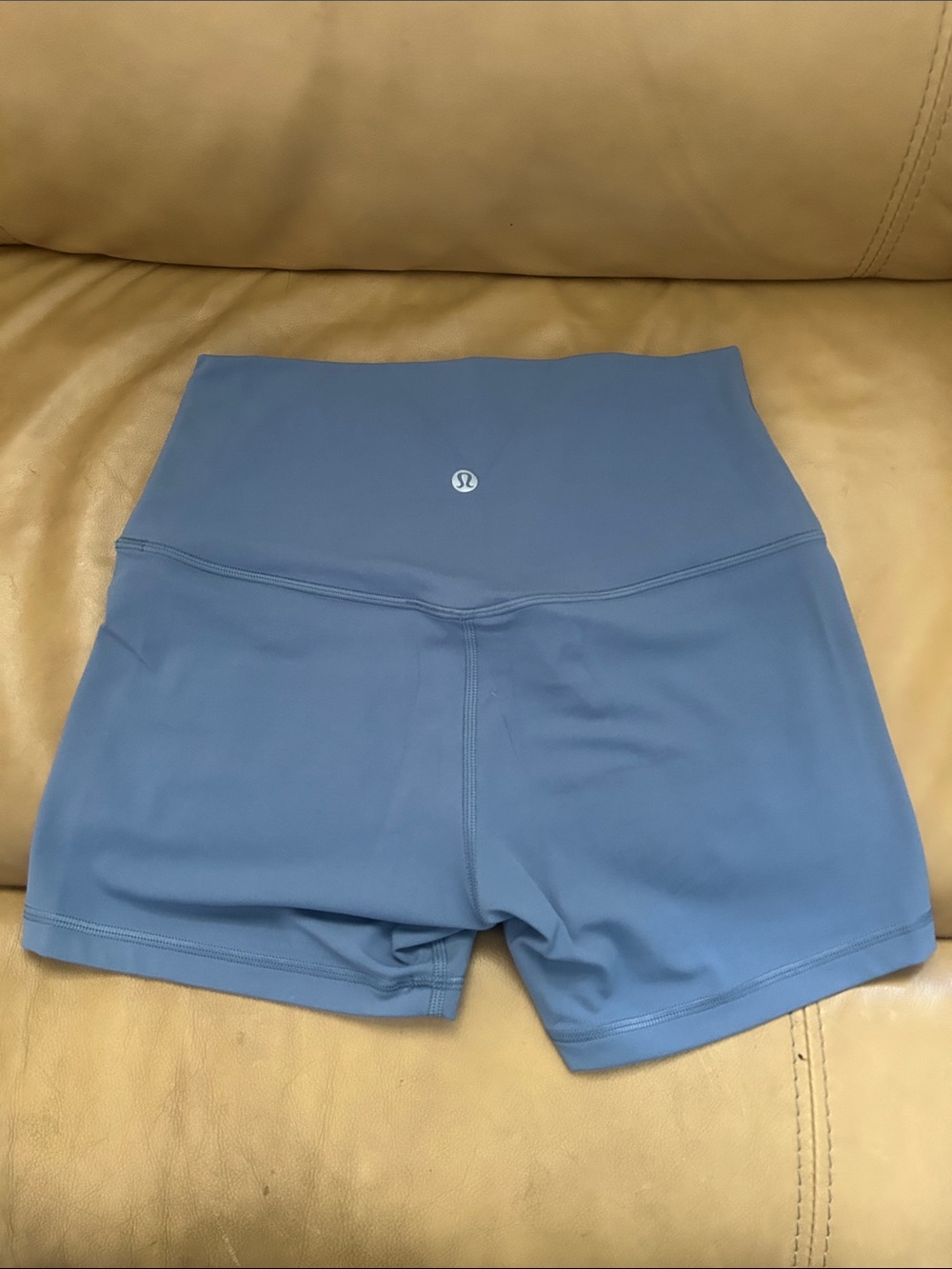 New! lululemon athletica High-Rise Slate Blue Women’s Workout Shorts 6